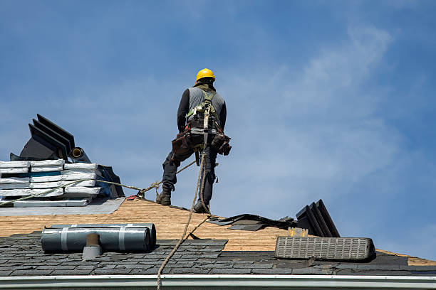 Professional Roof Replacement technician working in Newmanstown, PA